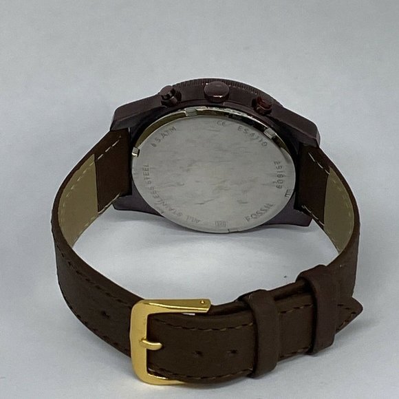 Fossil Perfect Boyfriend ES4110 Women's Brown Leat - Picture 10 of 12